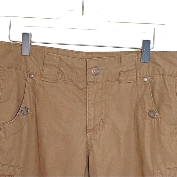 Gloria Vanderbilt Woman’s Brown Capris Cargo Pants Size 8P - Picture 2 of 8